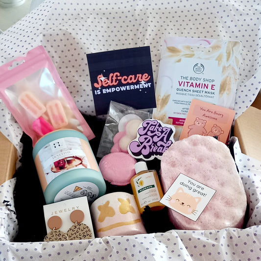 Self Care Gift Package/ Hamper Box of Treats, One Off or Subscription Box