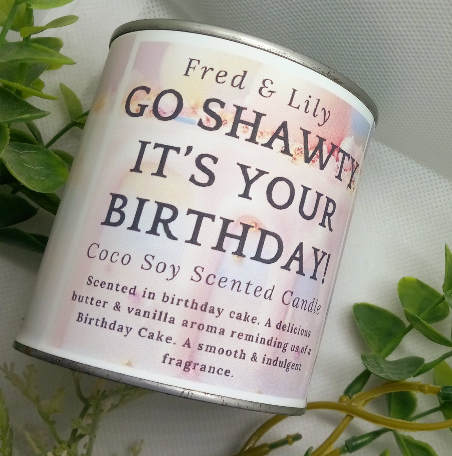 Go Shawty Birthday Candle Scented in Birthday Cake