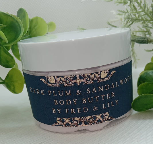 Dark Plum and Sandalwood Moisturising Whipped Body Butter