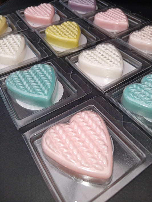 Mini Heart Sample Wax Melts 5 Random Scents For £5