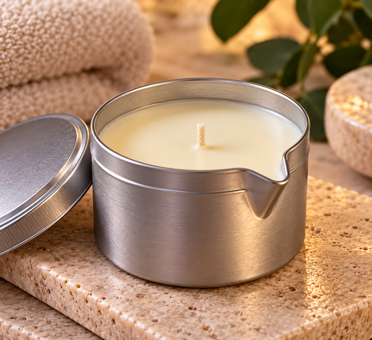 Luxury Aromatherapy Massage Candles | Soy Wax, Shea Butter & 100% Pure Essential Oils