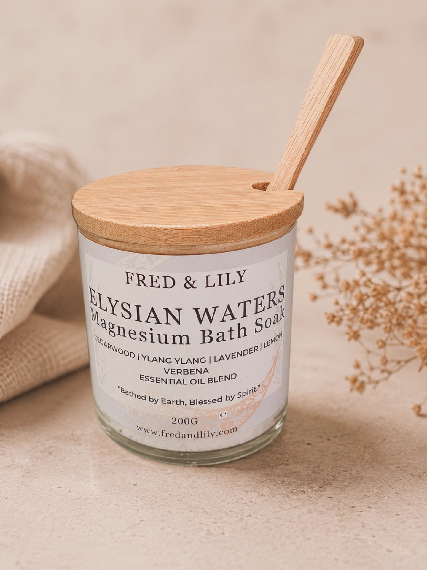 Magnesium Bath Soak | Elysian Waters | 100% Essential Oil Blend