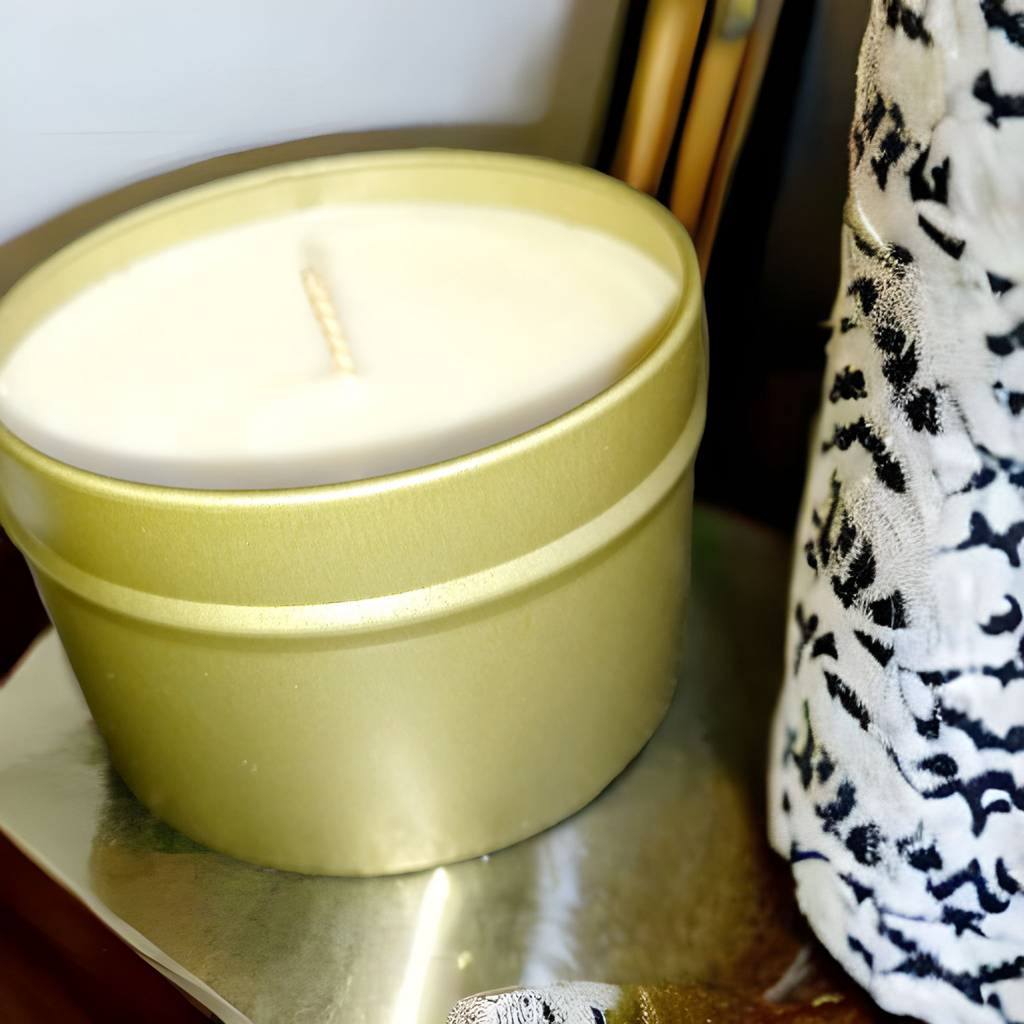 Gold Tinned Scented Candle 120g