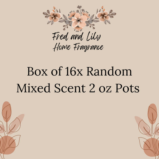 Box of 16  Mixed Scent Wax Melt Pots